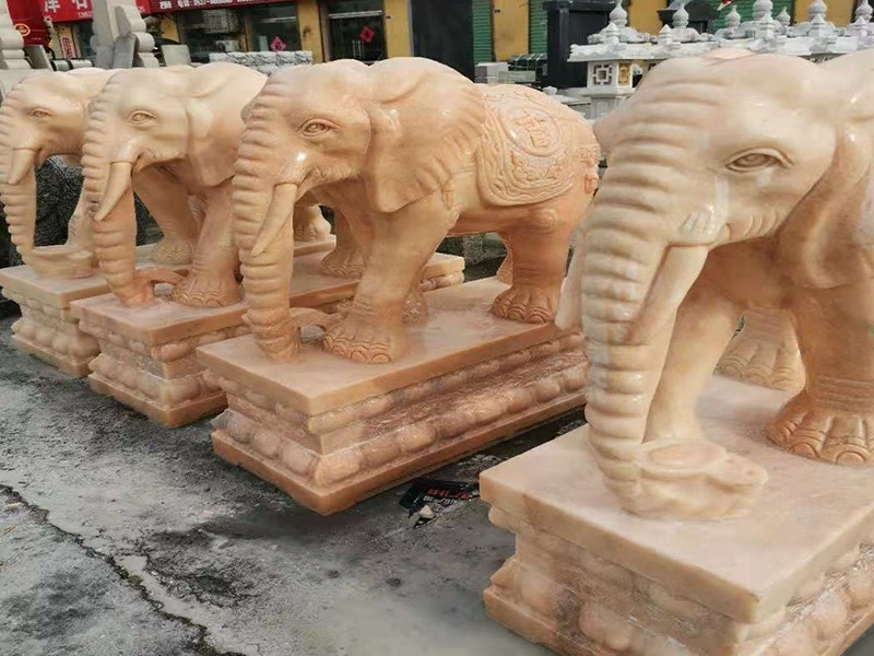 石雕大象廠家嘉祥海鑫石業(yè)