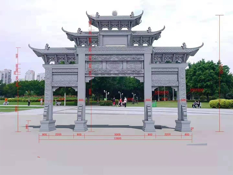 石牌坊廠家雕刻精細(xì)，建造村口石牌坊美觀又氣派！